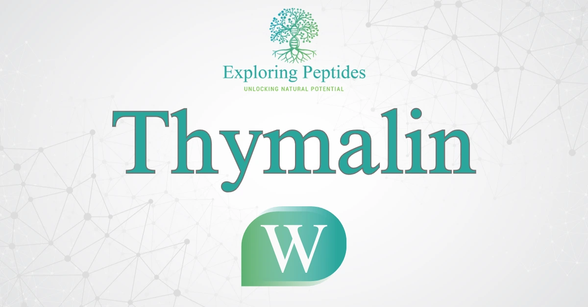 Thymalin peptide Wikipedia image by Exploring Peptides logo for Thymalin information page