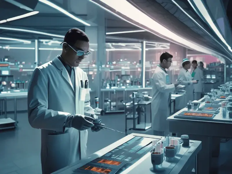 scientists researching the effects of TB500 peptide