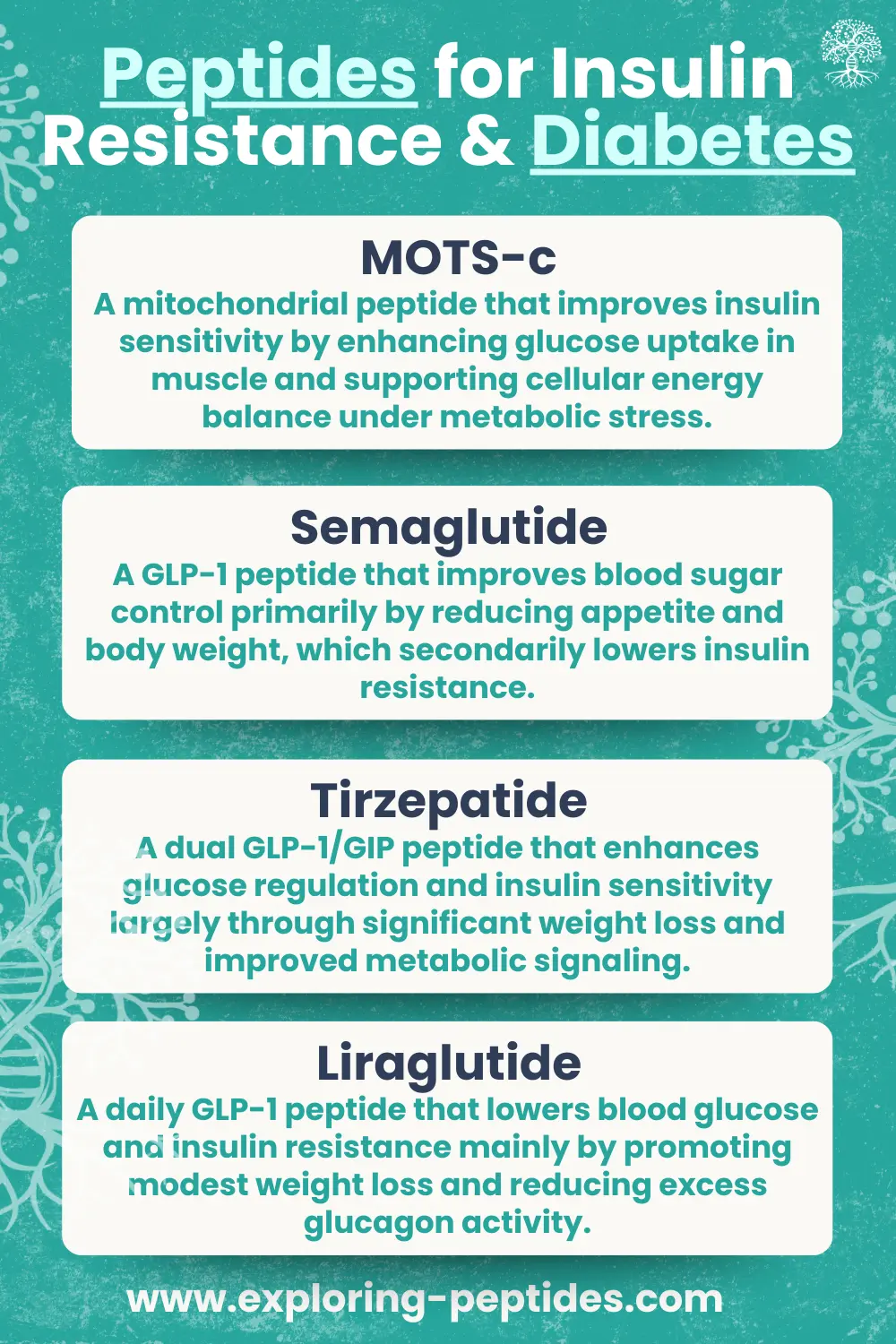 mots c with tirzepatide Peptides for Insulin Resistance and Diabetes